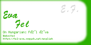 eva fel business card